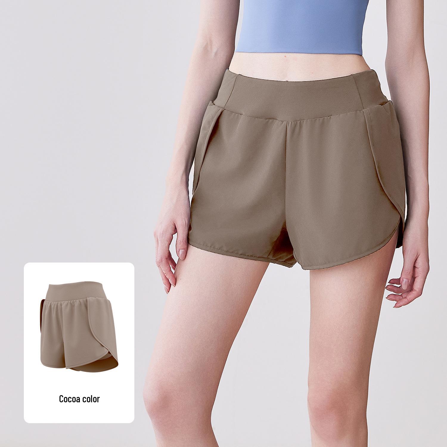 

Женские шорты для бега и йоги Juyitang с защитой от воздействия окружающей среды и боковыми карманами XXL