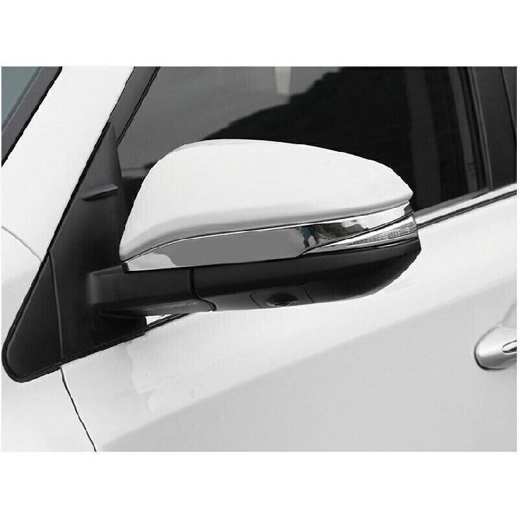 For Toyota RAV4 13-16-18 Chrome Silver Side Rearview Wing Mirror Moulding Trim