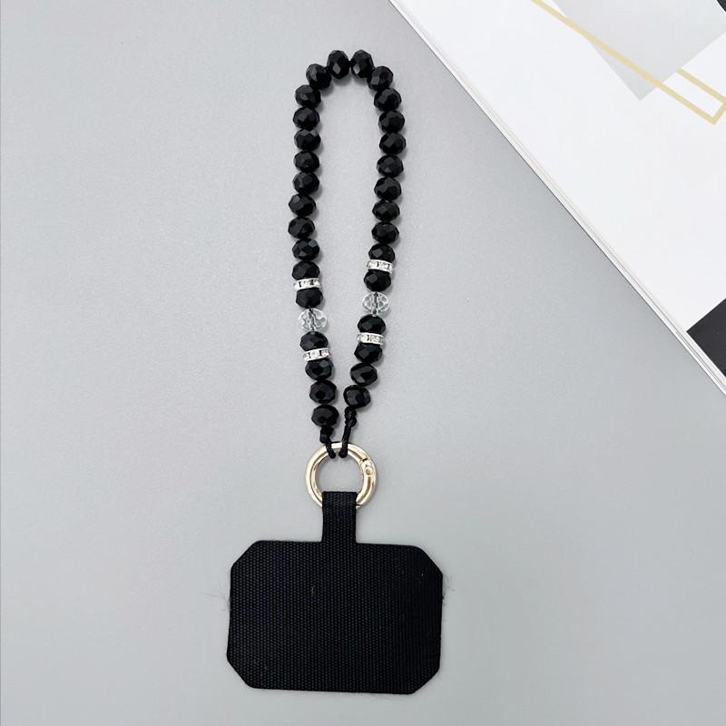 

Красочный бисерный кристальный ремешок на запястье с клипсой для мобильных телефонов