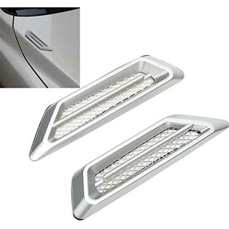 Car Fender Auto Flow Vent Fender Intake Grille Air Net Door Hood Side Sticker for Most Car Models Sedans, SUVs, and Trucks