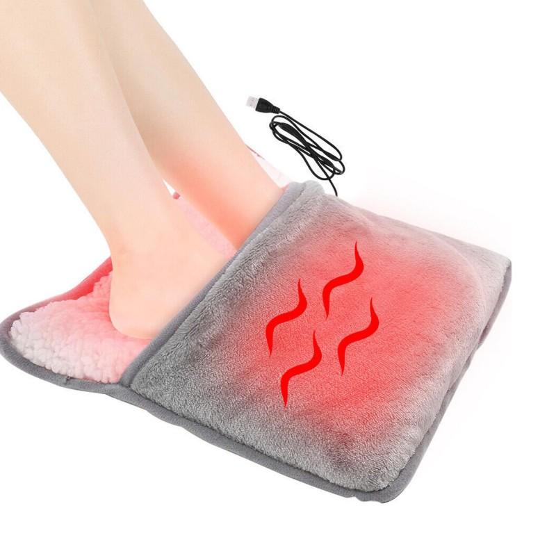 

Electric Foot Heating Pad Usb Charging Winter Soft Plush Washable Foot Warmer Heater Household Foot Warming Mat Improve Sleeping