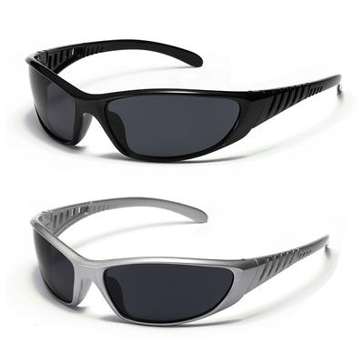 Lunettes de soleil rétro UV400 pour hommes Lunettes de soleil de sport Lunettes de soleil esthétiques Y2K Cyclisme