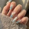 50Pcs Ocean Nail Art Charms Aurora Shell Starfish Mermaid Tail Nail Art Decors Gem Beach  Ice Clear Nail Decorations