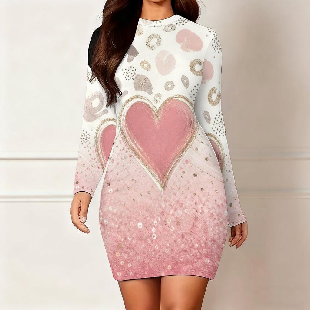 Womens Plus Size Long Sleeve Bodycon Midi Dress Slim Fit Soft Casual Party Evening Dress