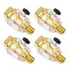 1/3pcs Air Line Lubricator Mini In-line Air Tool Oiler 1/4 Inches Inlet & Outlet Metal for Air Compressor Pipe Tool