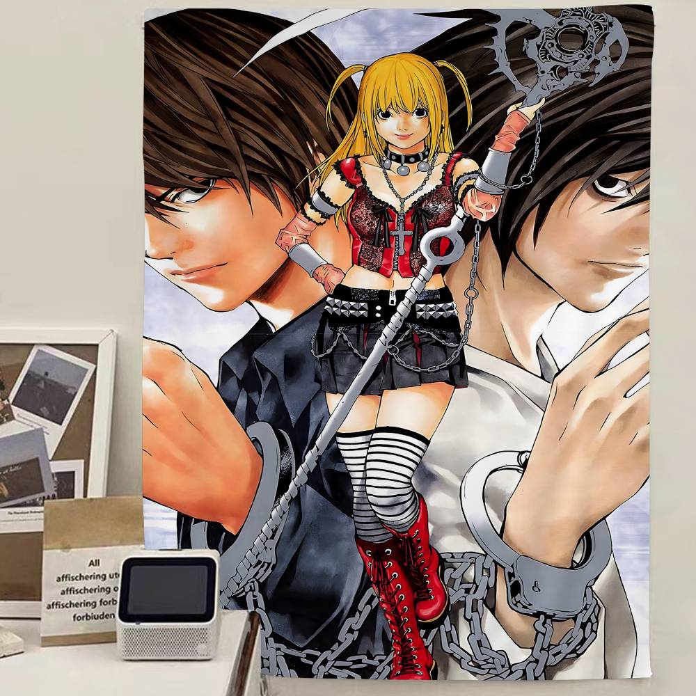 Hot Anime Death Note Hanging Bohemian Tapestry Bohemian Wall Tapestries Mandala Cheap Hippie Wall Hanging