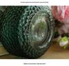 Luxury Hammered Glass Vase: Round Flower Vase & Living Room Ornament for Hydroponics