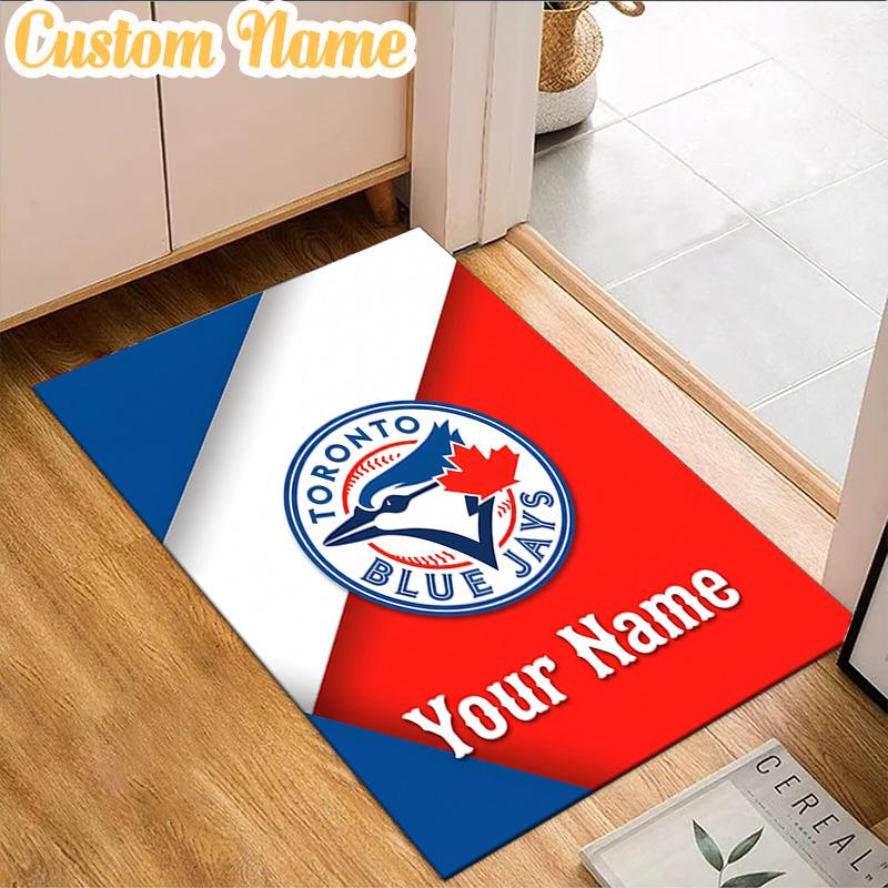 Custom Name Blue Jays Baseball Season Rug, Office Rug, Chair Rug, Carpet for Living Rooms, Doormat Game Rug Home Decor Christmas Gifts