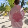 BeatStreet Embroidery Floral Hoodie for Teen Girl Women Oversized Hooded Sweatshirt Y2k Vintage Graphic Pullover Top