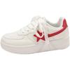 Star Board Shoes Women's 2025 Summer New American Platform Shoes Niche Students Sports Versatile Casual White Shoes