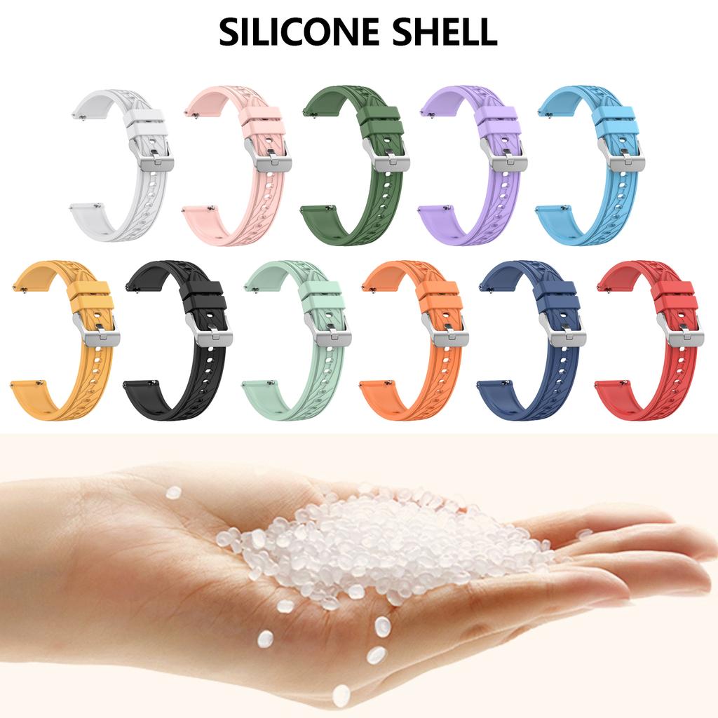 Pulseira de relógio de silicone confortável e moderna de 18 mm, pulseira esportiva fácil de limpar, adequada para smartwatches Huawei GT4 unissex