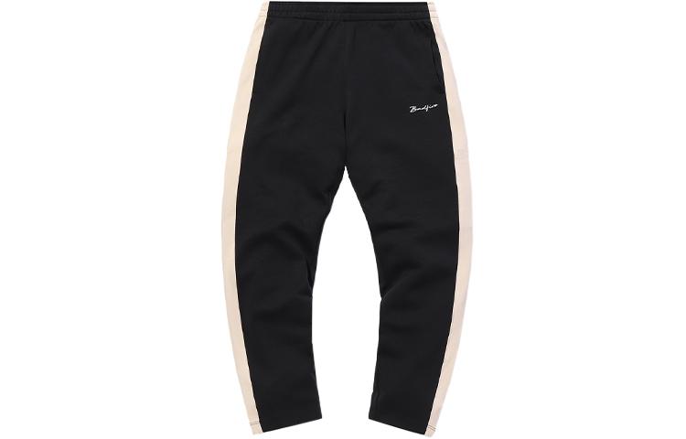 Li Ning Badfive Knitted Sweatpants Women s New Standard Black Oyster Gray AKLQ342-2 S