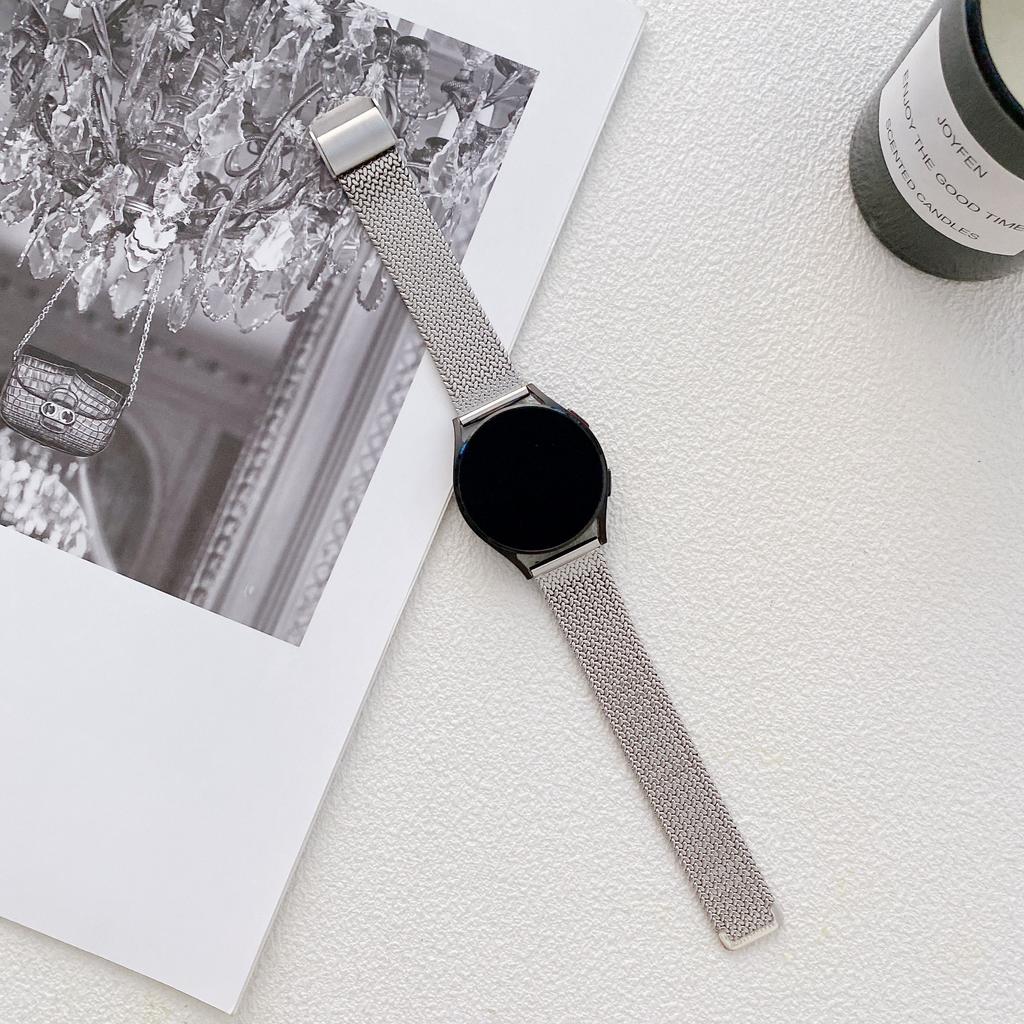 Nerezový pásek pro Samsung Galaxy Watch 4 5 6 Classic 40 46 mm 42 mm 43 47 mm Milánský pásek na hodinky pro chytré hodinky Gear S3 Huawei Watch Gt 2