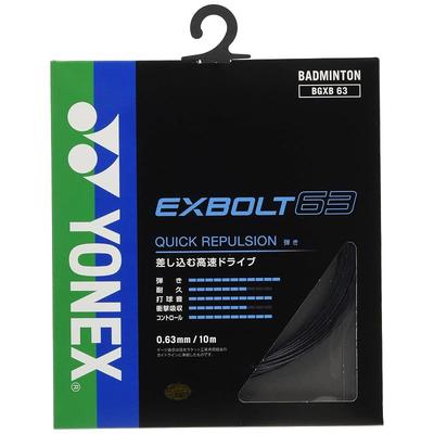 Yonex Badminton String EXBOLT 63 Black 10m BGXB63