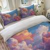 Colorful Clouds Bedding Set Soft Polyester Duvet Cover Set Quilt Cover With Pillowcase For Bedroom Decor Birthday Gift For Girls