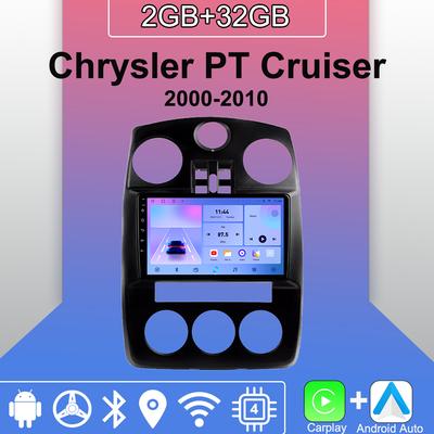 Autoradio Android Carplay pour Chrysler PT Cruiser 2000-2010 Lecteur multimédia Unité principale Stéréo Navigation GPS BT WIFI 2 + 32 Go