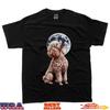 Pudel Hund heult den Mond an T-Shirt