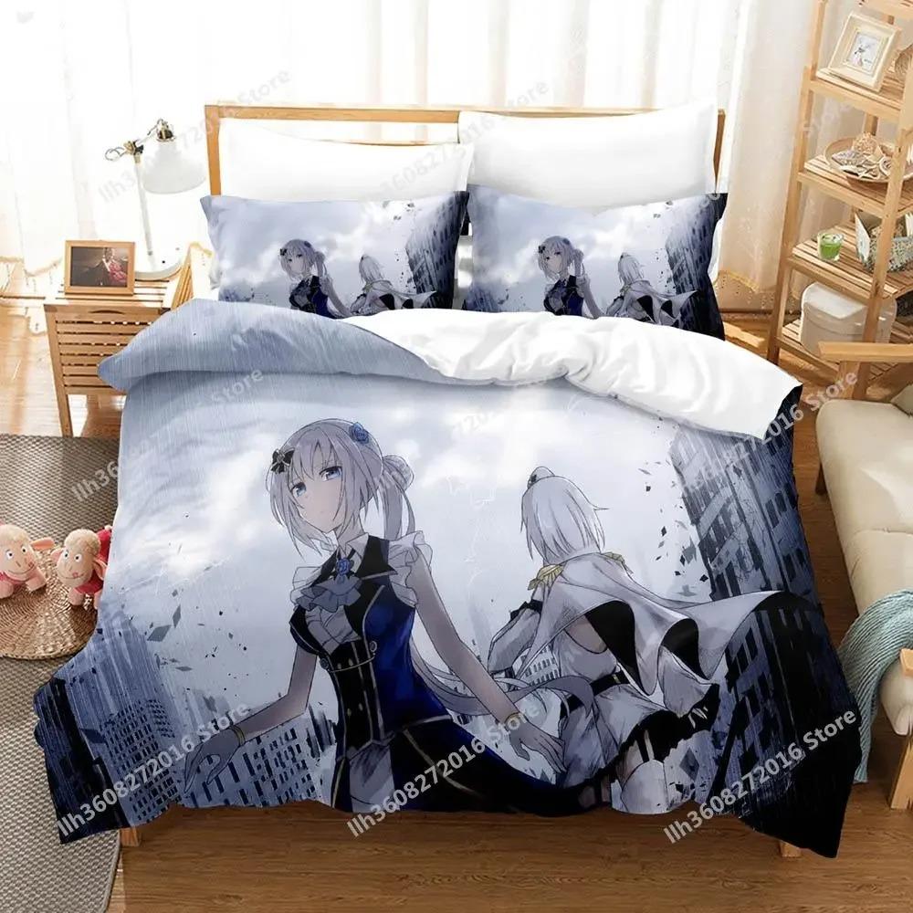 Madoka Magica Bedding Set Single Twin Full Queen King Size Bed Set Adult Kid Bedroom Duvet Cover Sets Anime Bed Sheet Set