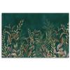 Canvas Print, Leaves On Green Background