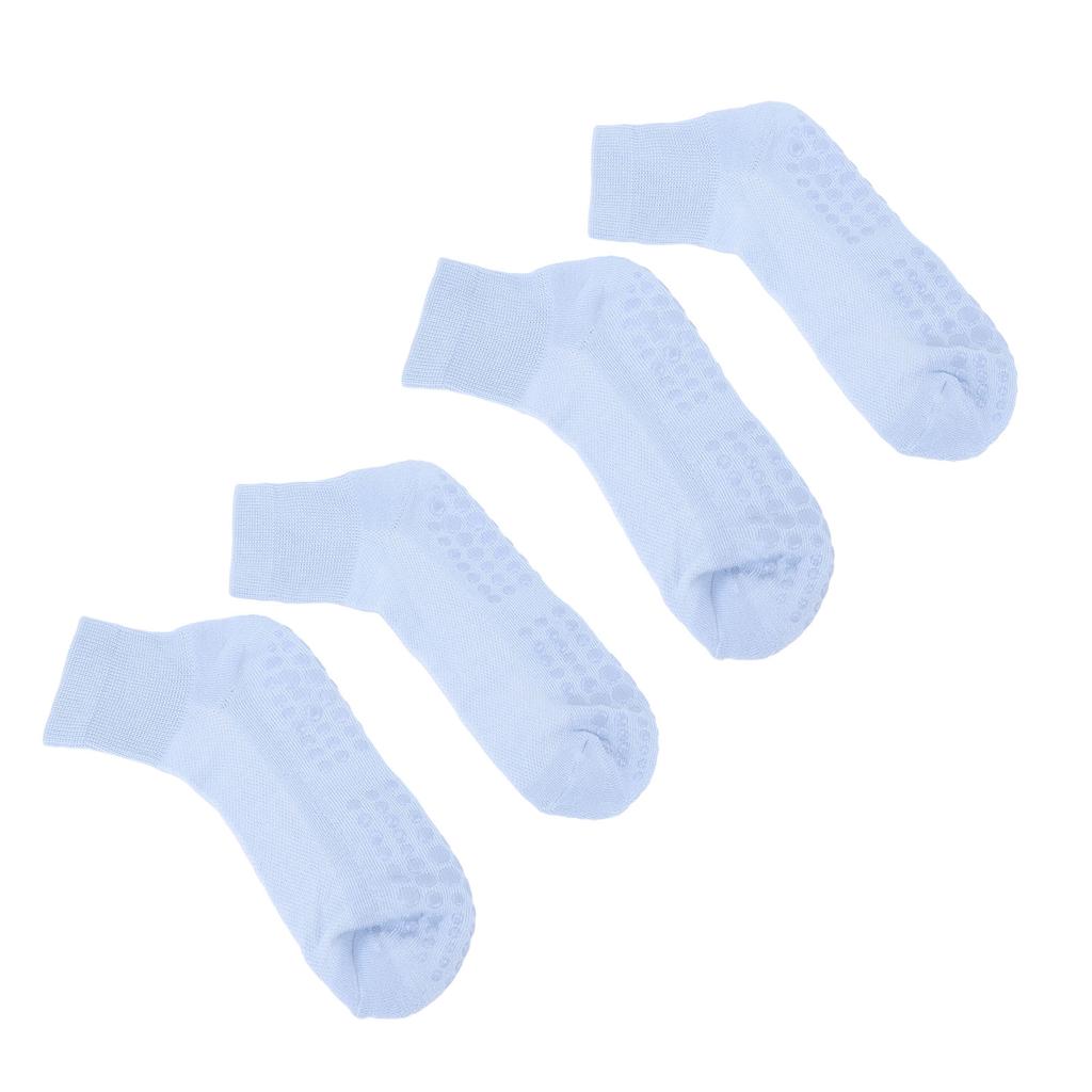 2pairs Wide Socks Non Slip Grip Wide Stretched Socks for Middle Aged and Elderly Obese Blue S