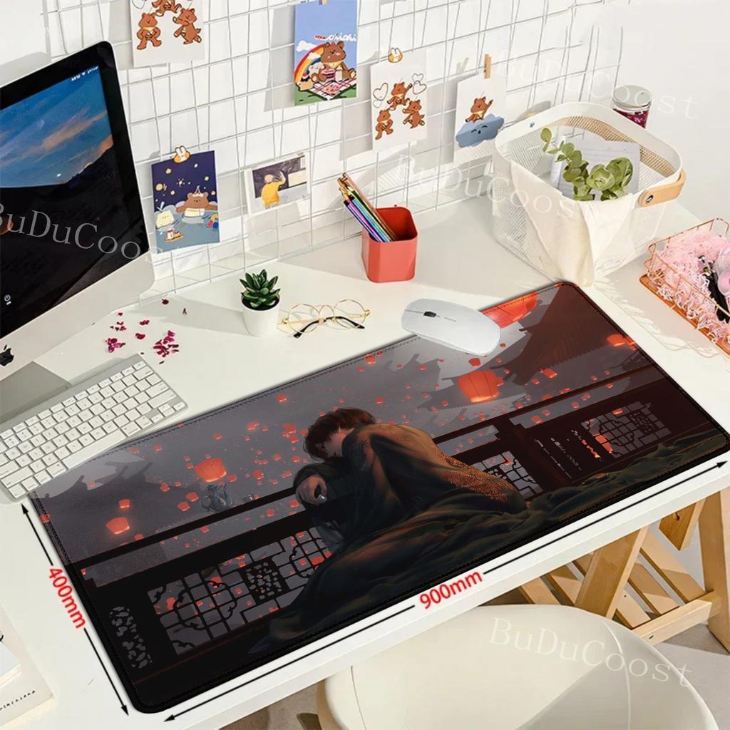 Anime Ghost Blade Ice Princess mousepad Anime mouse pad Gamer XL Computer Home Mousepad XXL Mouse Mat Non-Slip teclado mouse pad