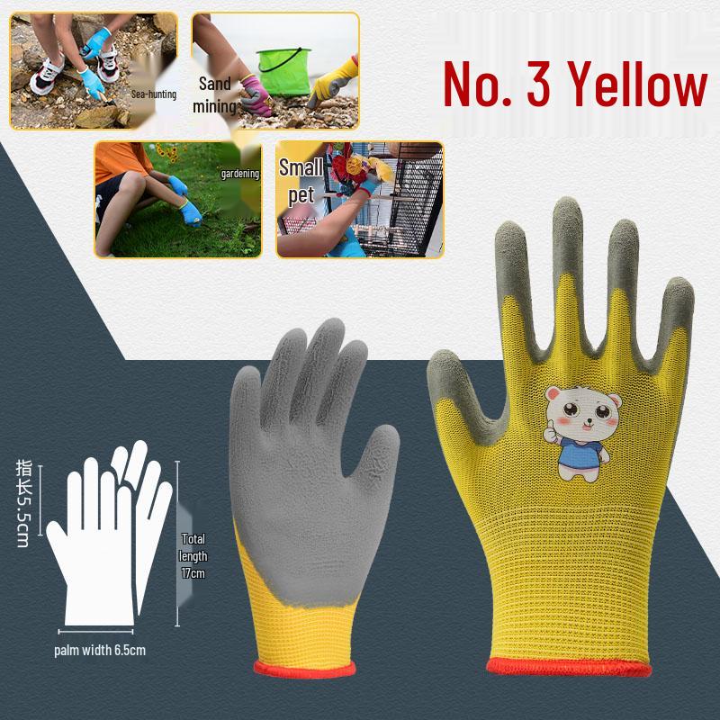 Kids' Anti-Bite Non-Slip Crab-Resistant Gloves for Gardening and Outdoor Play.