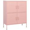 Storage Cabinet Pink 80 x 35 x 101.5 cm Steel