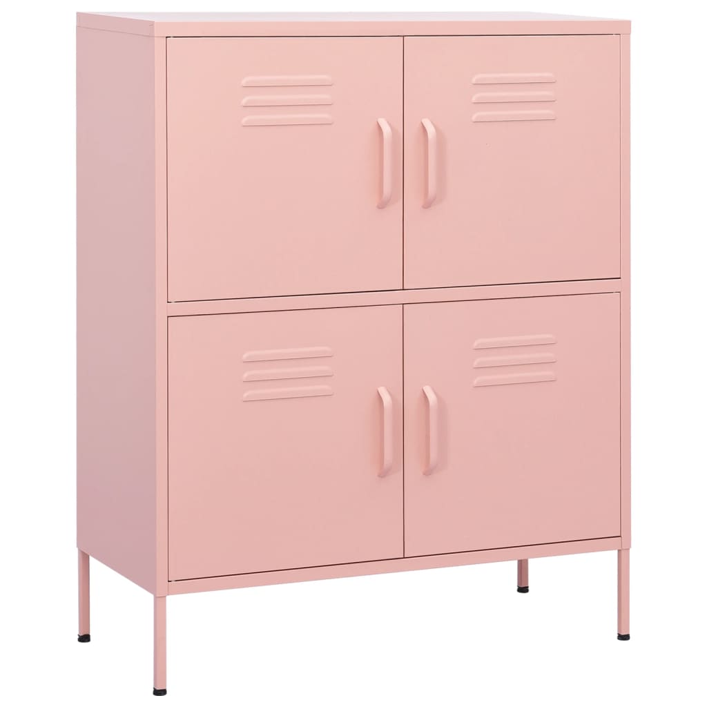 Storage Cabinet Pink 80 x 35 x 101.5 cm Steel