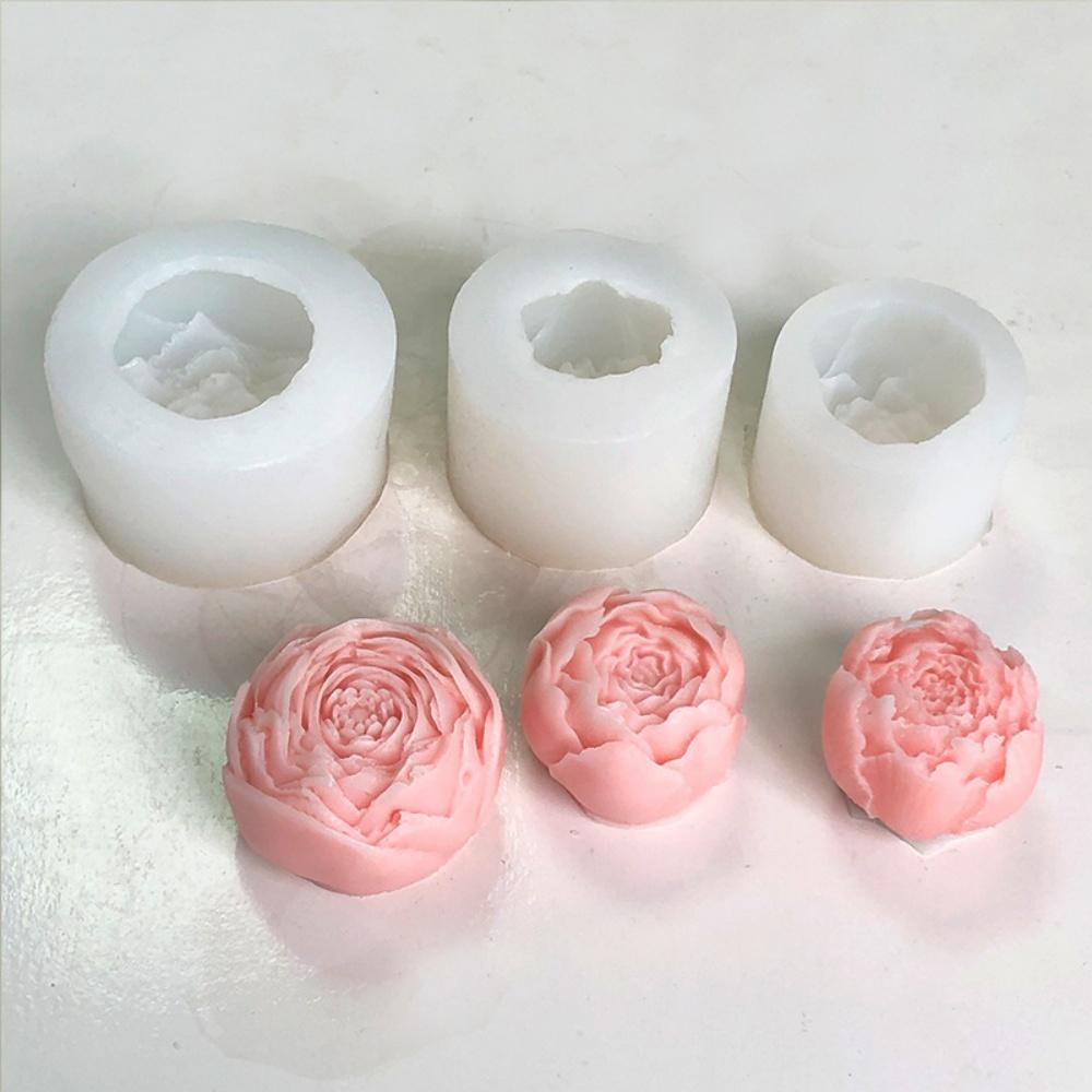 3D Rose Silicone Candle Mold DIY Cake Chocolate Baking Tool Suitable for Festival Gift Making Handicraft Decoration