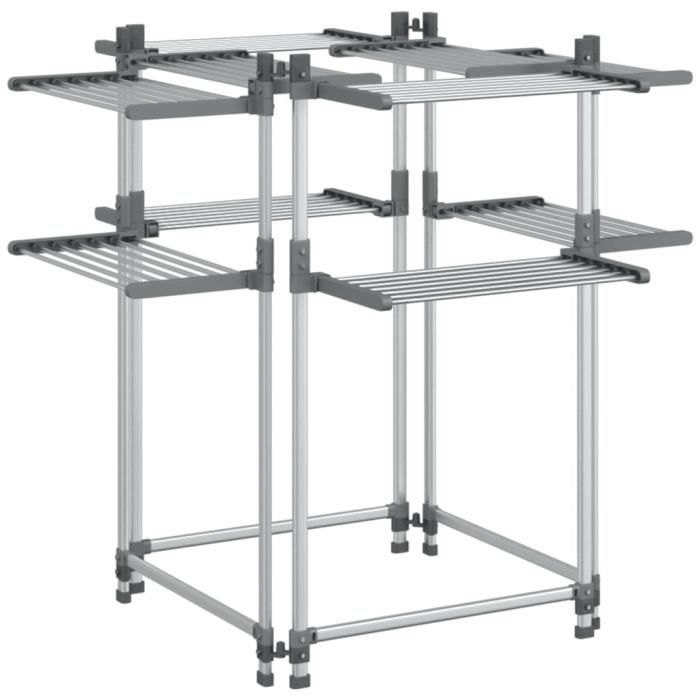 Clothes Dryer 107x107x120 Cm Aluminum