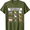 2026 Cool Funny Farm Animal Lover Names Graphic T Shirt Teen Boys Girls Casual Summer Short Sleeve Tee