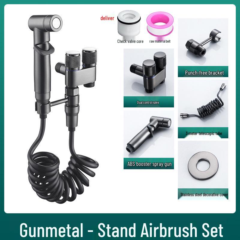 All-Copper Bidet Set with Pressurized Spray Gun for Bathroom