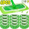 Sweeper Wet & Dry Cleaning Cloths Reusable Microfiber Mop Pads Green Furniture Flooring Mop Head Replacement Washable Rag Towel