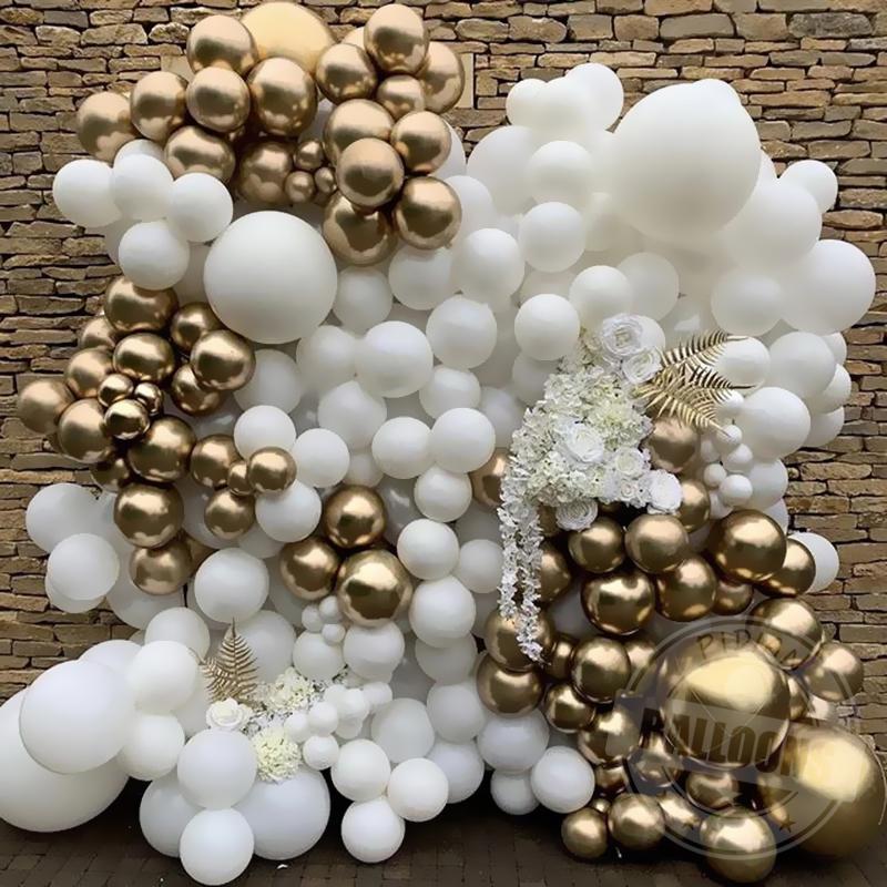 Pure White Balloon Romantic Wedding Decoration Valentines Day Proposal Birthday Party Garland Arch Decor Candy Macarone balloons