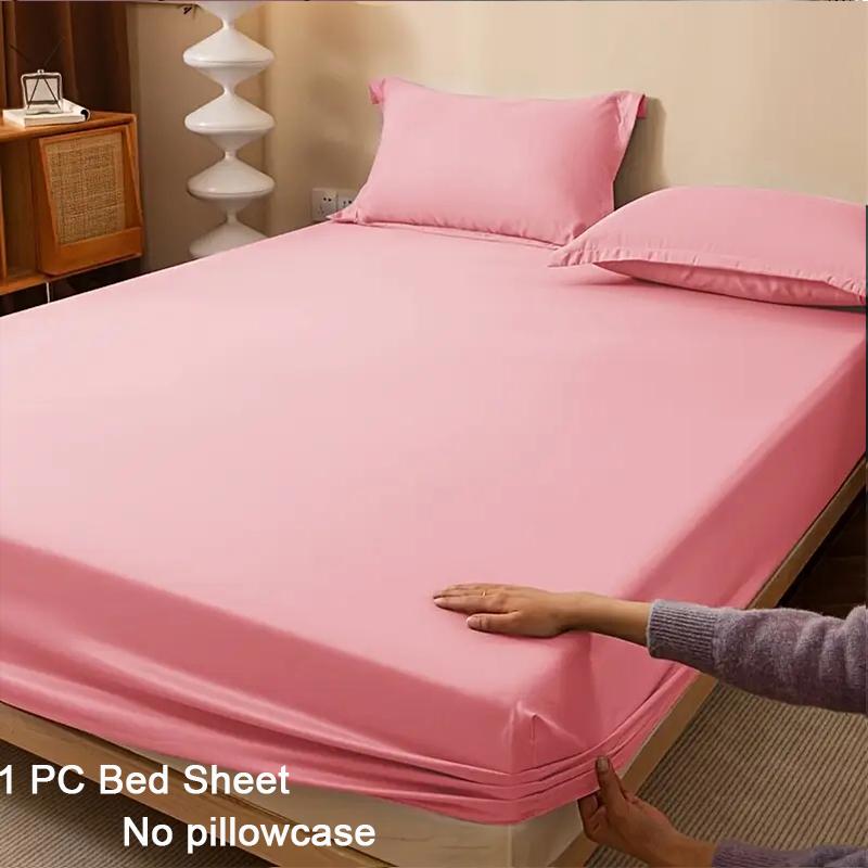 1ks Ultra měkké prostěradlo s gumou - Lehký prodyšný polyester, Snadná údržba a padnoucí chránič matrace, Pohodlné ložní prádlo pro všechna roční období Měkké prostěradlo