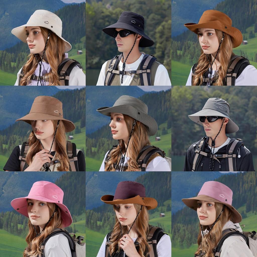 Outdoor Summer Fishing Hat With Waterproof Breathable Nylon Sunshade For Women
