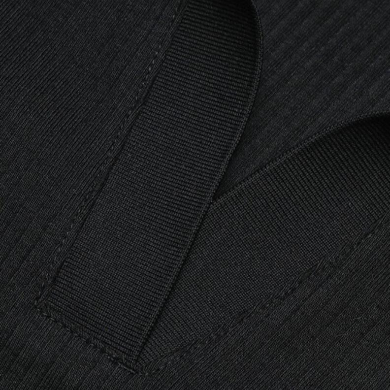 Fila Heritage Logo Print Soft Comfortable Casual Fashion Slim Fit Polo Dress Women Dresses Black F11W428317F-BK