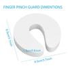 4Pcs Door Finger Pinch Guards Baby Proof Doors Slam Stopper Extra Soft Foam Sleek Design Child Safety Baby Safety Finger Protect