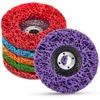 1 ADET 100/115/125mm Mercan Disk Poli Şerit Disk Elmas Taşlama Diski Zımpara Diski Açı Öğütücü için Boya Pas Temizleme Temiz Abrasiv