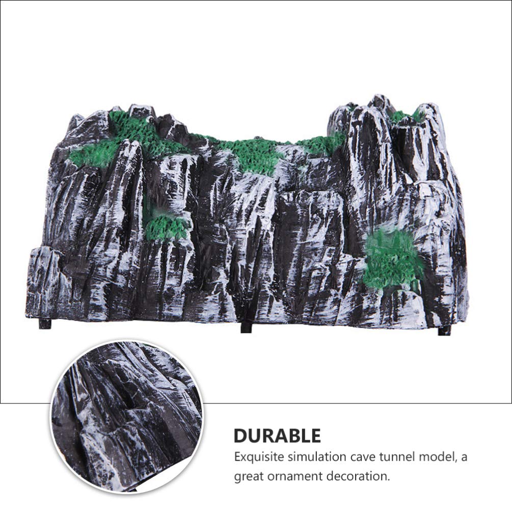 iplusmile 3pcs Train Railway Train Cave Tunnel Plastic Rockery Tunnel DIY Sand Table Tunnel Model Railway Accessories