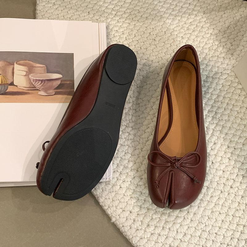 Fashion Fashion Butterfly-Knot Ladies Flats Shoes New In Summer Spring Female Shallow Footwear Strange Toe Women Flats Slip On Shoes