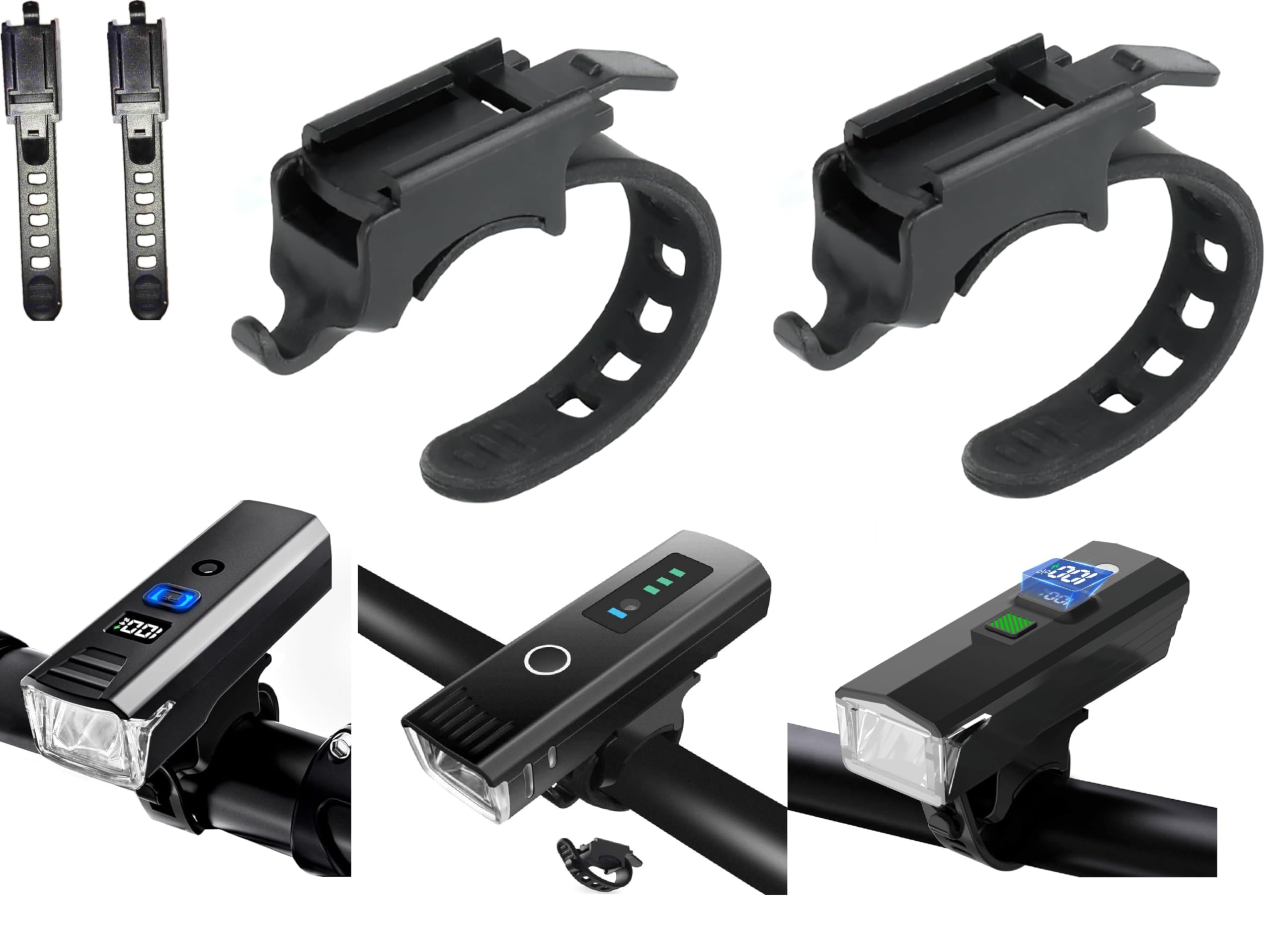 

Set of 2 Bike Light Holder Rubber Replacement for Bike Bike Light Bike Light Bike Light Dedicated Only Light Not Bands, Lights, Holder, Bracket, Band,