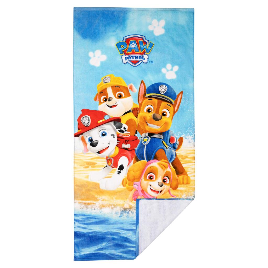 Franco Kids Superweiches Baumwollhandtuch x Paw Patrol für Bad/Pool/Strand, 58" 28"