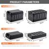 60L Kofferraum-Organizer mit großer Kapazität, zusammenklappbare Aufbewahrungsbox für Outdoor-Camping-Lebensmittel, wasserdicht, Reiseausrüstung, Verstau- und Aufräumwerkzeug