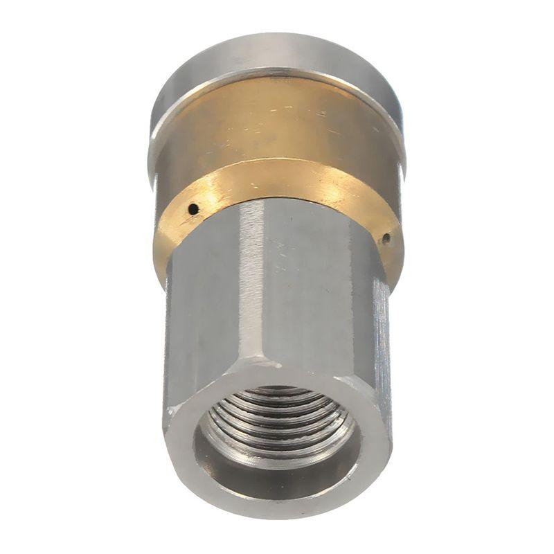 A84X-3X Steel Pressure Washer Drain Sewer Cleaning Pipe Jetter Rotary Nozzle 3 Jet 1/8 Inch F
