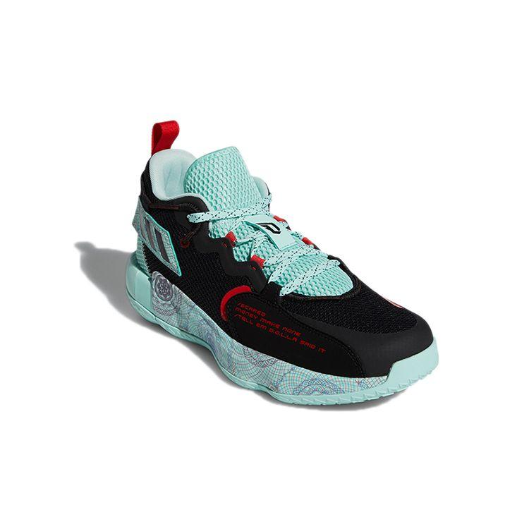 Adidas Dame 7 EXTPLY Black Clear Mint Men Sneakers Core-Black Vivid-Red H68607