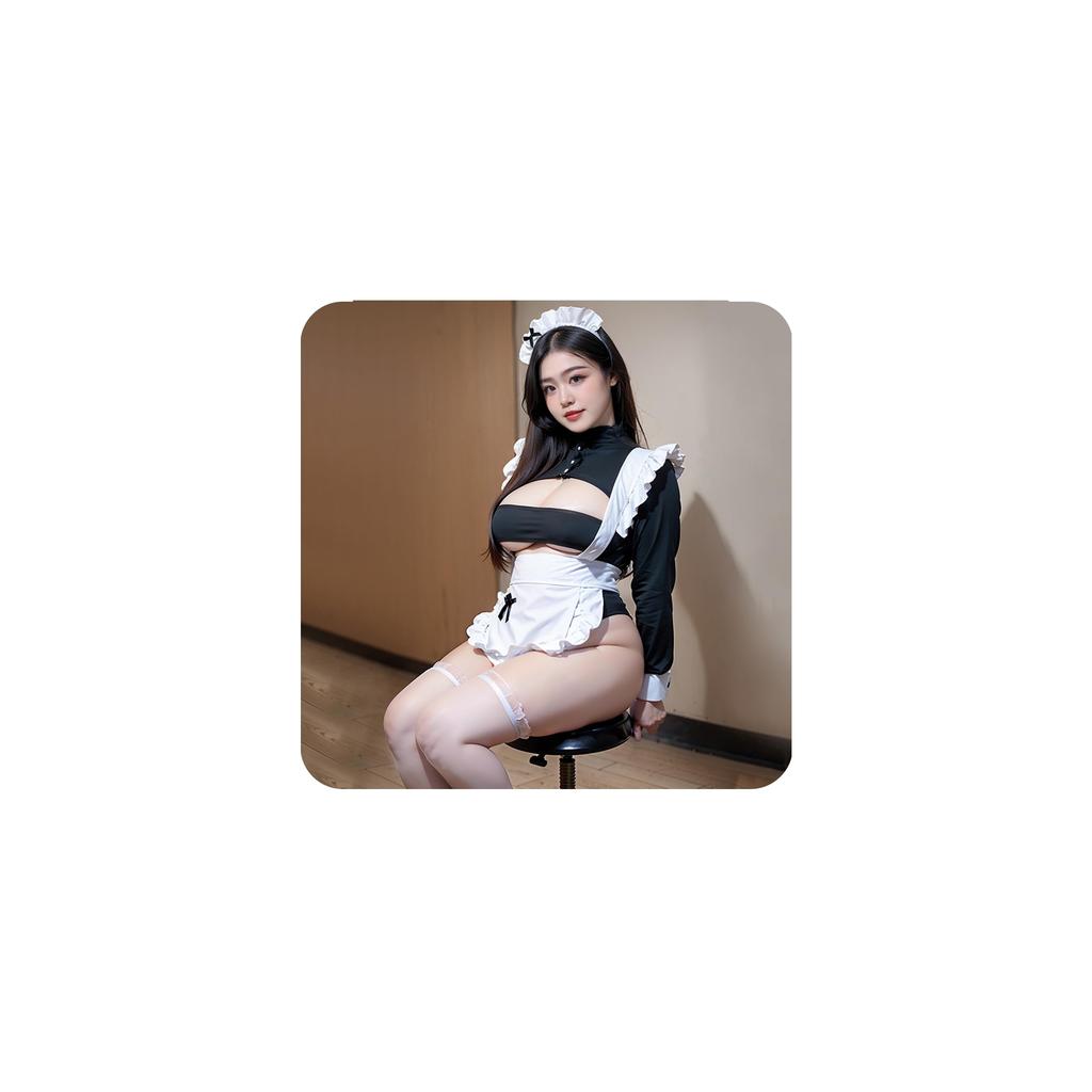 Maid Plus Perverted Open Adult Cute Photo Shoot Costume Size [LDDYCOS] Costume, Cosplay, Size, Sexy, Erotic, Extreme, Cute, Seductive, Uniform,