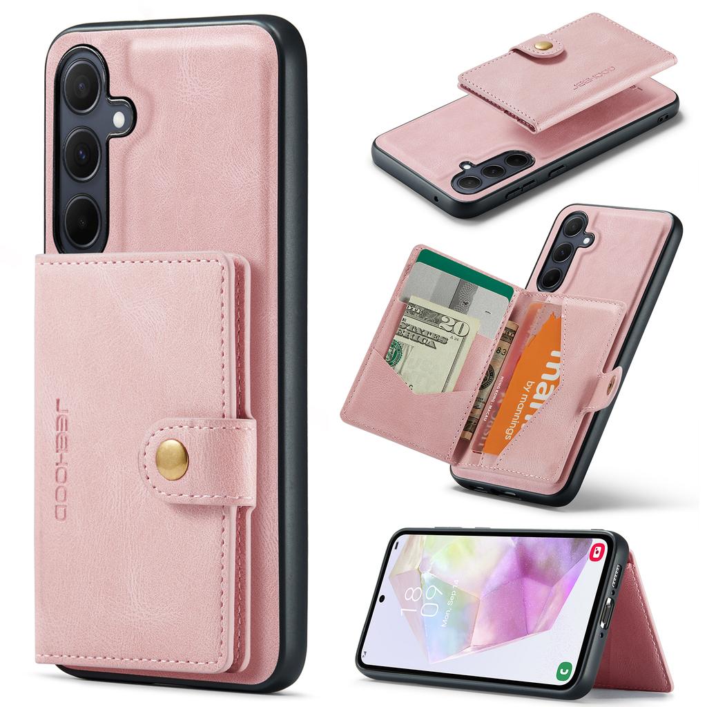 Für Samsung Galaxy A35 5G Hülle Kartenfach Retro Leder+TPU Handyhülle