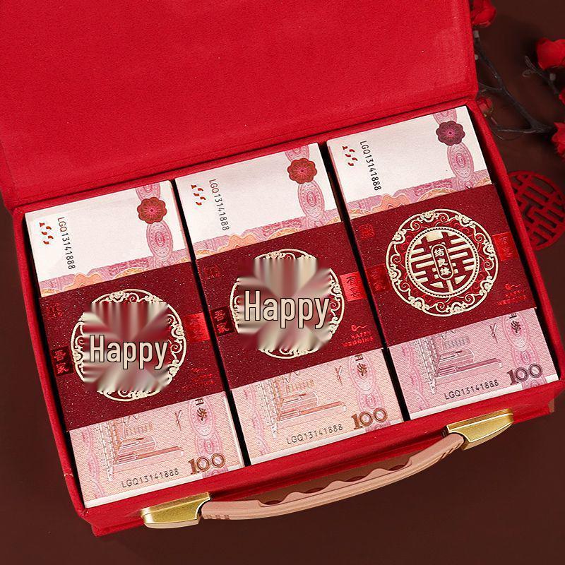 Buste Regalo Matrimonio Fidanzamento 2025 con Sigillo Doppia Felicità - Buste Rosse Regalo di Fidanzamento