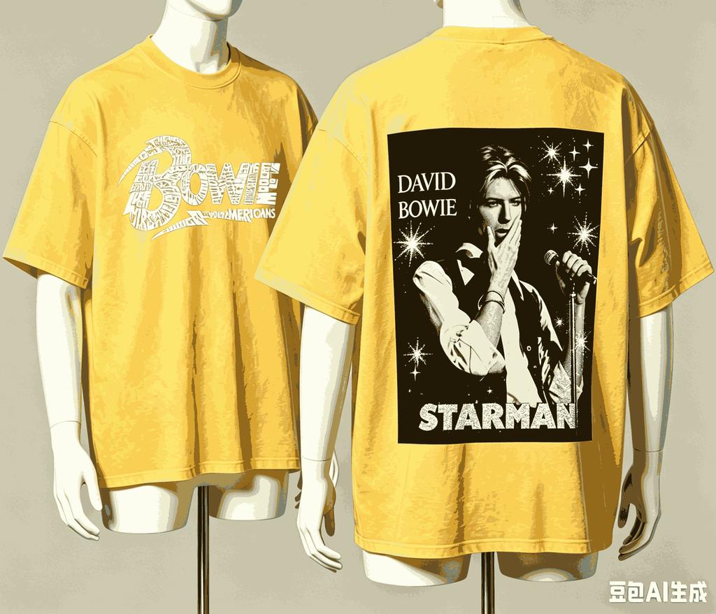 David Bowie Per Regalo Fan T-shirt Unisex Unisex Harajuku Oversize Unisex Manica Corta Streetwear Alta Qualità Coppie Retro Morbida T-shirt